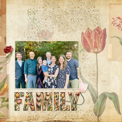 Timeless Tulips Sample Layout